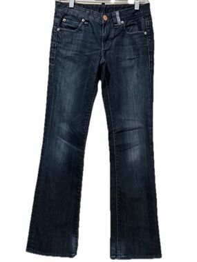 Armani Exchange 0 Short Bootcut Dark Wash Denim Jeans B11
